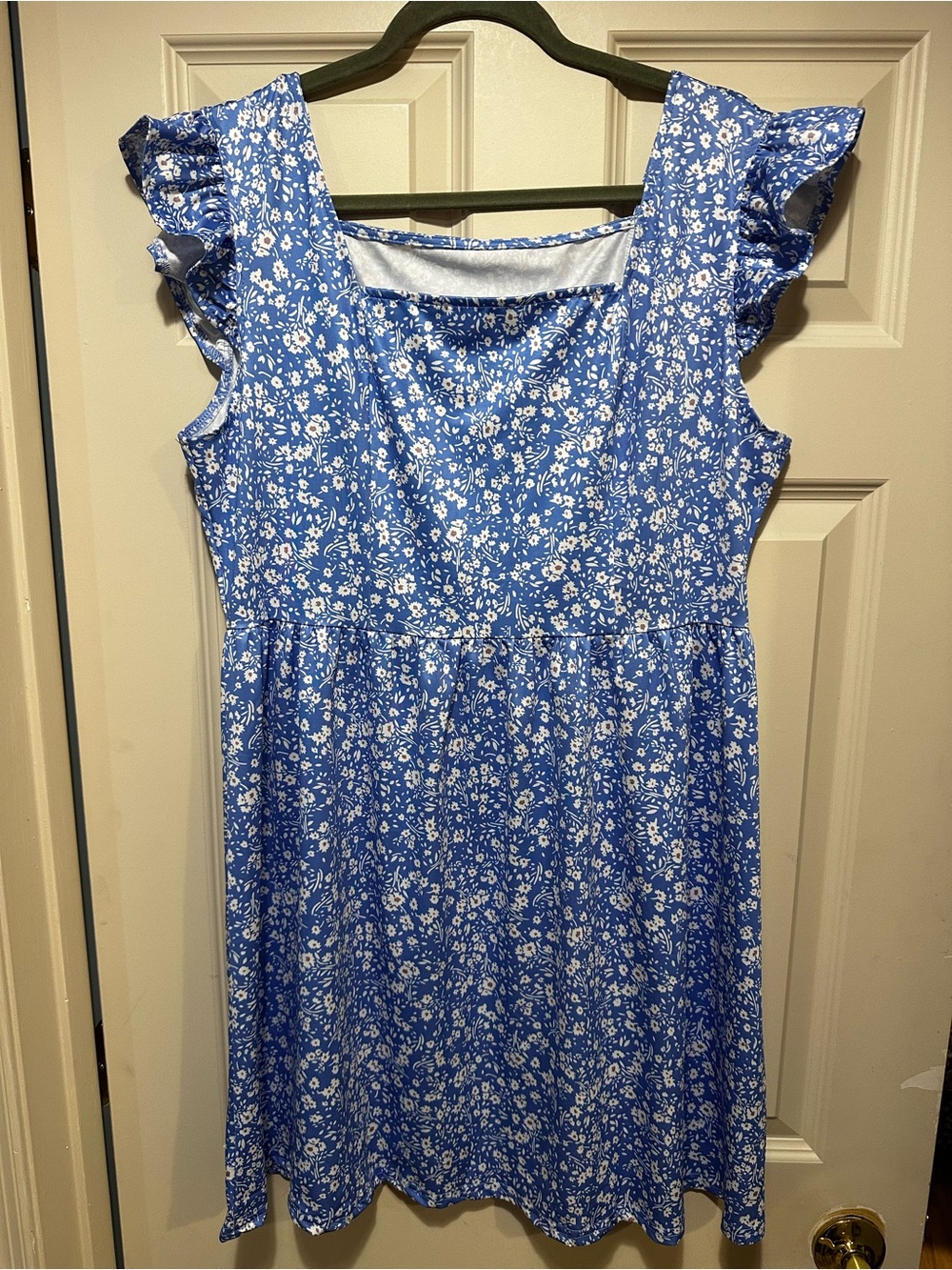 Blue Floral Dress XL